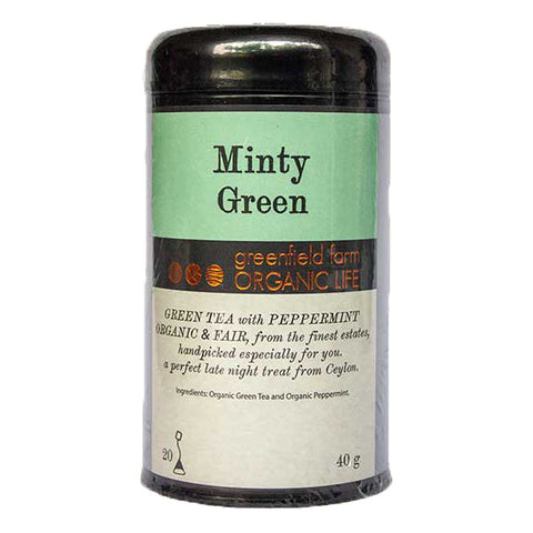 MINTY GREEN TEA - Organic USDA Certified