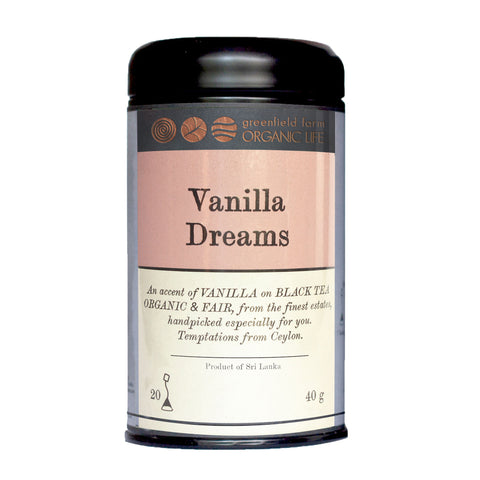 VANILLA DREAMS : USDA Certified Organic Herbal Infusion Tea ( Black Tea, Vanilla )